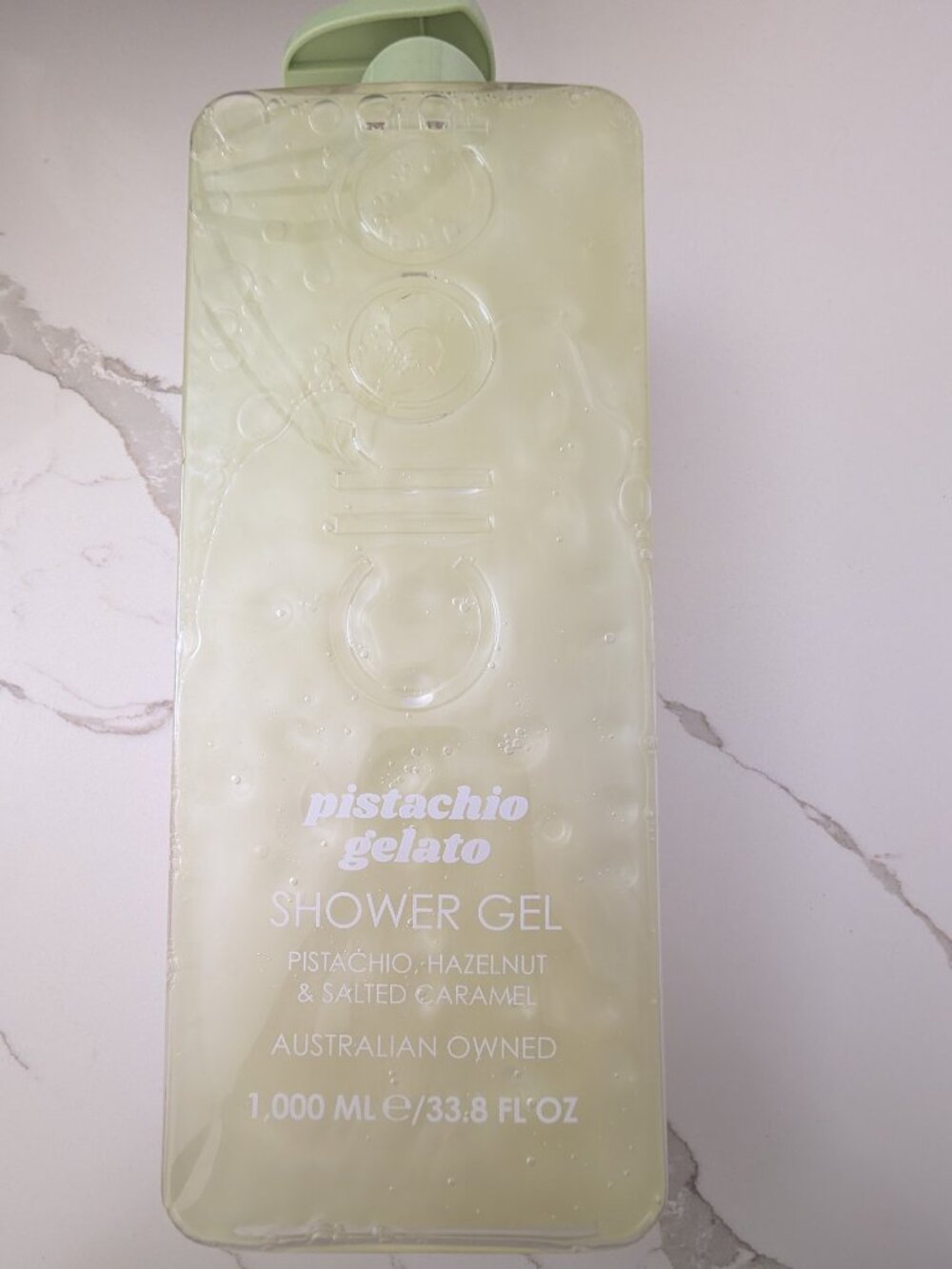 Ciroa pistachio hazelnut salted caramel body wash